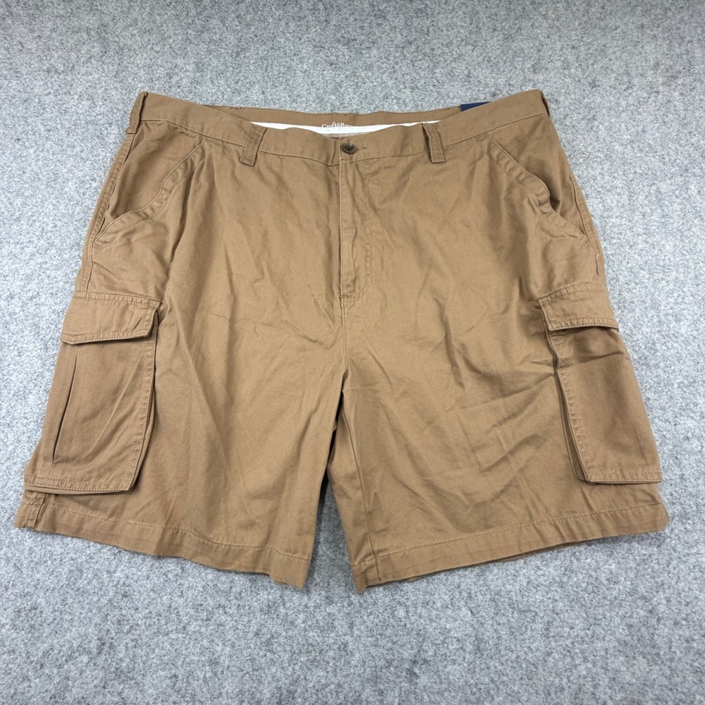 Croft & Barrow Mens Brown Classic Twill Cargo Shorts Size 44 Relaxed Fit NWT